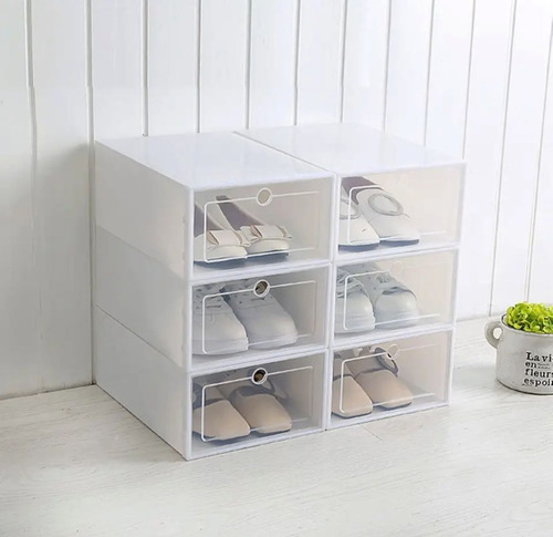 Cajas Organizadora Zapatos X6  (hasta T.43) Sneaker Zapatera