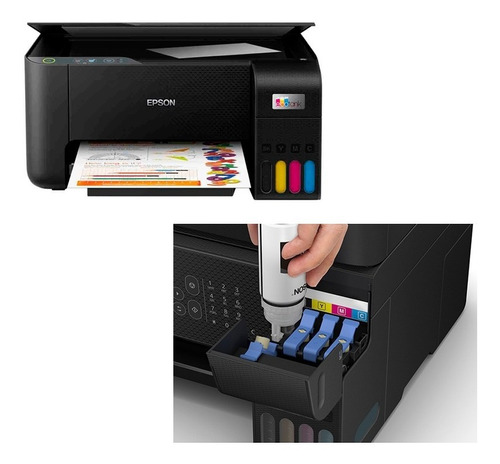 Multifuncional De Tinta Epson Ecotank L3210, Imprime / Escan