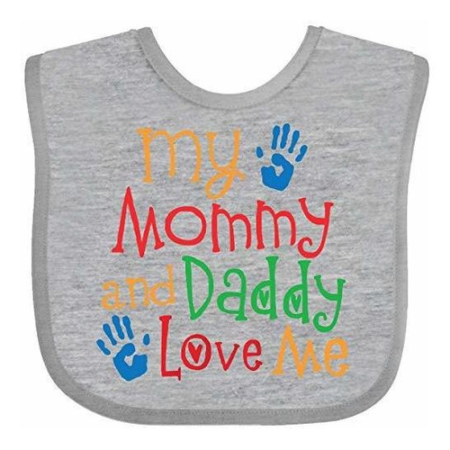 Baberos Para Bebé Inktastic Mommy And Daddy Love Me Baby Bib