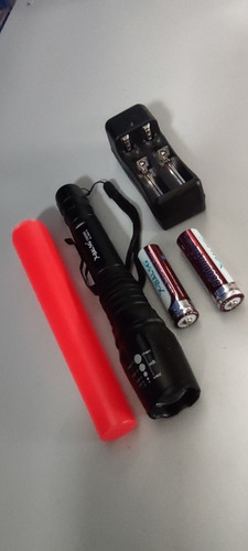 Linterna Led 18000lm Táctica Recargable + Como Naranja Sos