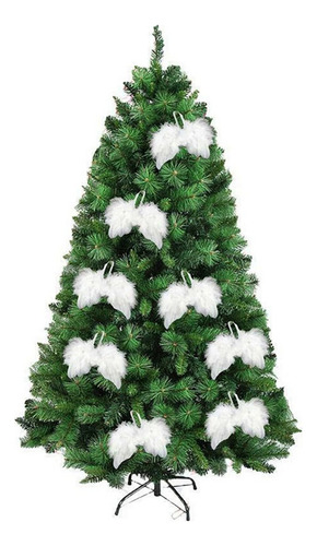 10pcs Angel Blanco Vintage Decoraciones De Árbol De Navidad