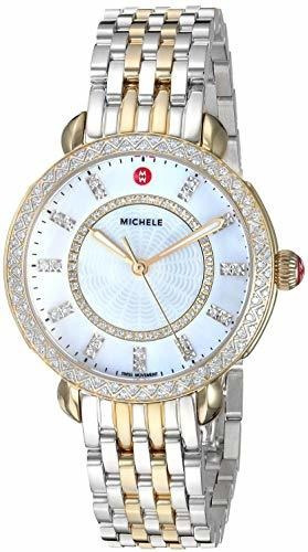 Sidney Classic White Mother-of-pearl With Diamonds, Two-tone