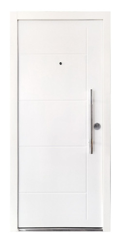 Puerta De Seguridad Exterior Multianclaje Foliada Pvc 70mm