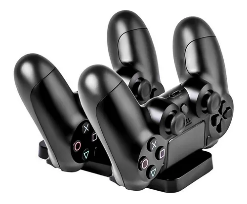 Base Dock Doble Cargador Soporte Control Joystick Ps4 - Otec