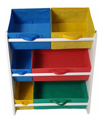 Organizador Colorido Azul Verde Vermelho Amarelo Brincar 