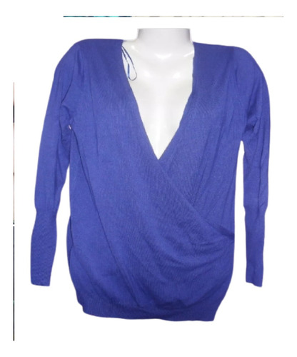 Blusa En Hilo Cruzada Violeta L/xl Grande Especial