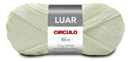 Fio Crochê Tricô Luar Circulo 100g 155 Metros (tex 645) Cor 8001 Branco