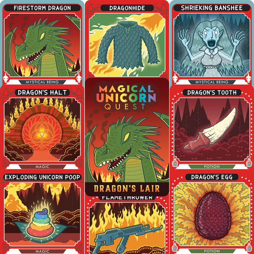 Flame Point Games Magical Unicorn Quest Dragons Lair Expansi