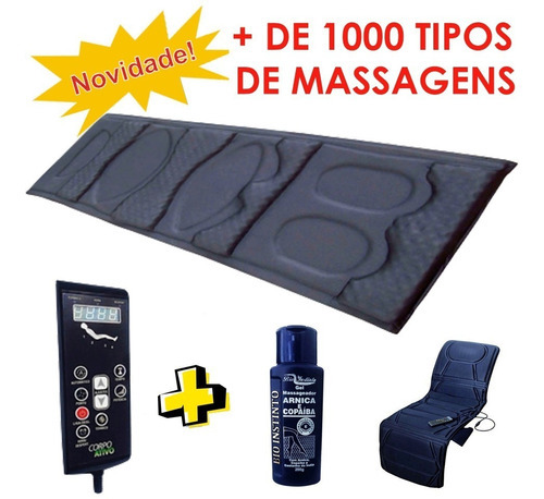 Colchonete 15 Tipos Massagem Magnético Infravermelho+ Arnica Bivolt