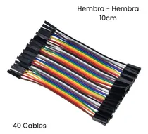 Comprar Cable Dupont Hembra Hembra 40 Cables 10cm Protoboard Arduino