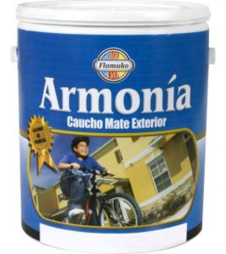 Pintura Caucho Mate Blanco Armonia 1 Galon Flamuko