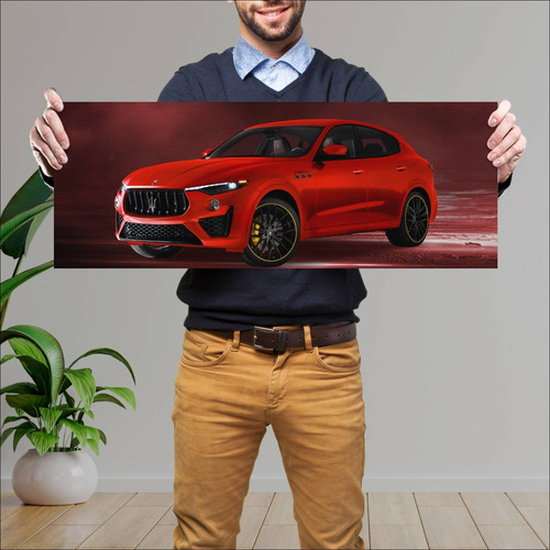 Cuadro 30x80cm Auto 2021 Maserati Levante F Trib 343