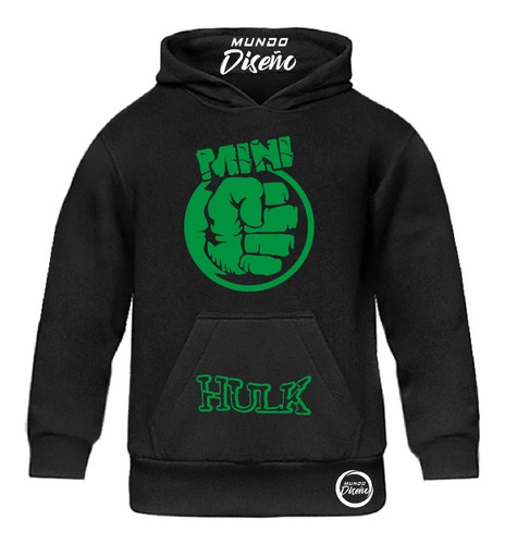 Poleron De Niño Con Capucha Mini Hulk