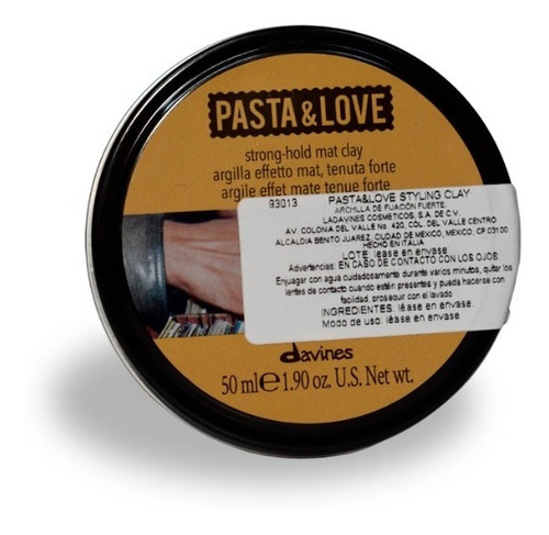 Pasta & Love Pasta Moldeadora Mate 50ml Davines