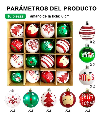 Esferas De Navidad, 40 Unidades Juego De Bolas De Navidad