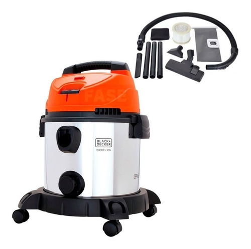 Aspiradora De Polvo Y Liquido Black Decker Bdwds20 1600w 20l