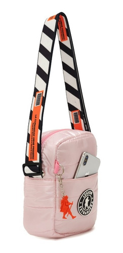 Bandolera San Luis Diamond Rosa Metalizado