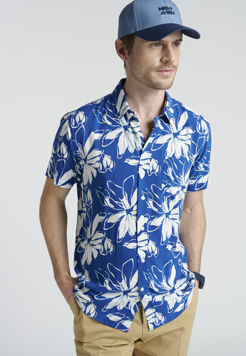 Camisa Ermirna Azul Ss2025 New Man