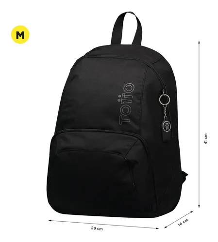 Mediano em Mochilas Hombre Grande Casual Negro – tottopr