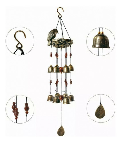 #campanas De Viento Molinillos De Metal Colgante Suministros