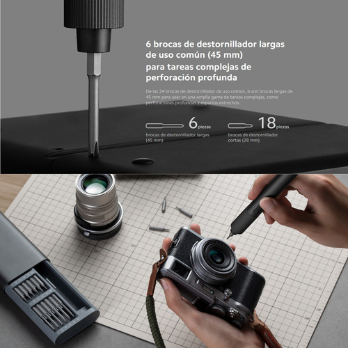 Xiaomi Kit Destornillador Eléctrico De Precisión + 24 Puntas