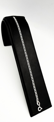 Pulsera De Pura Plata Fina Ley 925 Tejido Doble 3mm Unisex
