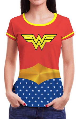 camisa de super heroi feminina