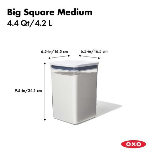 Imagen 2 de 3 de Frasco Oxo Pop Up 2.0 Hermético Apilable 4,2 L