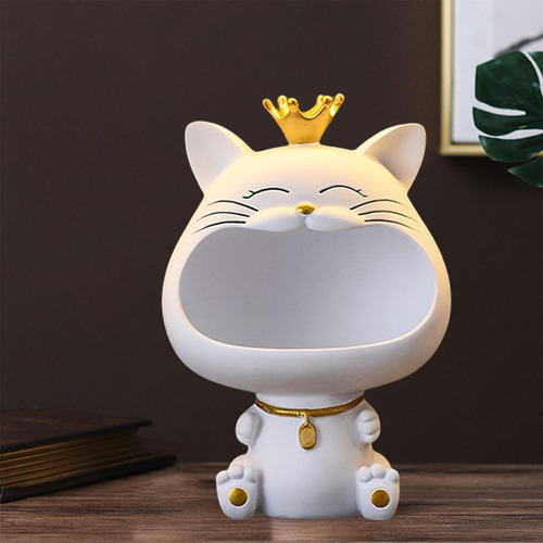 Organizador De Estatuillas De Gato, Caja De Almacenamiento