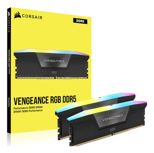 Memoria DDR5 2 x 32 GB Cl32 6400 MHz Corsair Vengeance Rgb