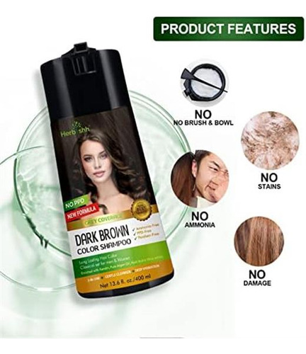 ChampĂș Herbishh Para Color De Cabello Para Cobertura De Cana