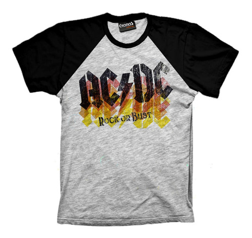 Remera Ac/dc Rock Or Bust Ranlga Retro Distress Acdc