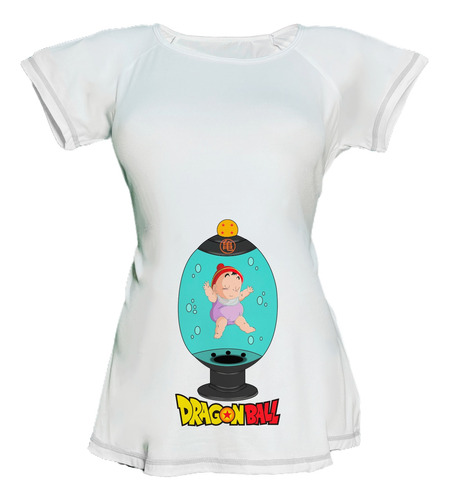 Blusa Para Embarazo Ranglan - Dragon Ball Diseños De Gohan