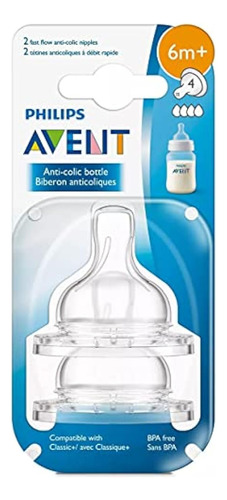 Philips Avent - Pezón Anticólicos De Flujo Rápido