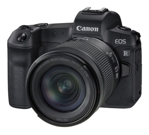  Canon EOS R Kit R + lente 24-105mm f/4-7.1 IS STM sin espejo color  negro 