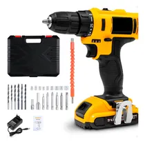 Comprar Taladro Atornillador Inalámbrico Potencia Y Eficiencia Con 2 Baterías 21v Para Cualquier Proyecto Otec