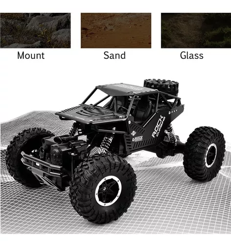 Carro Monster Carrinho de Controle Remoto Grande 37cm e 28cm 4x4 Buggy  Rally Off-Road Carrinho Monster Veloz