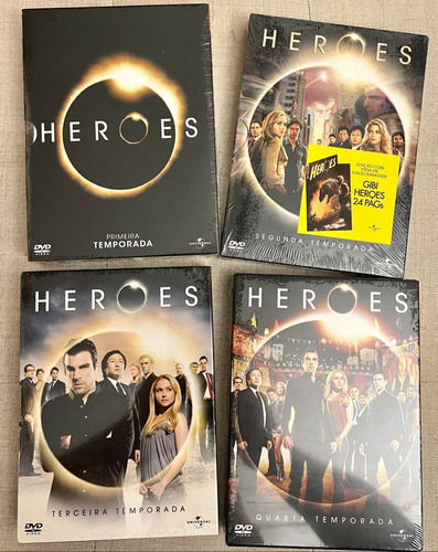 Heroes 1 A 4 Temporada Dvd Original Lacrado Dublado Novos