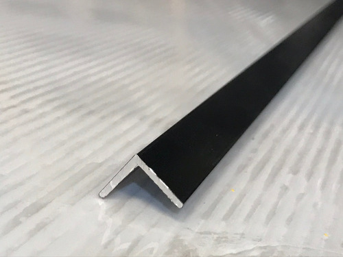 Perfil De Aluminio Angulo 15x15mm Negro Largo X 3 Metros