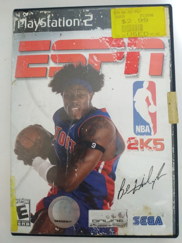 Espn Nba 2k5 Ps2 Playstation 2 Física Com Caixa Manual 