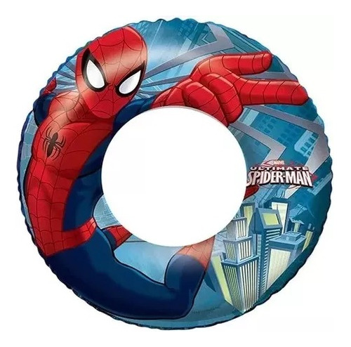 Flotador Spiderman Aro Piscina Niños Original Salvavidas