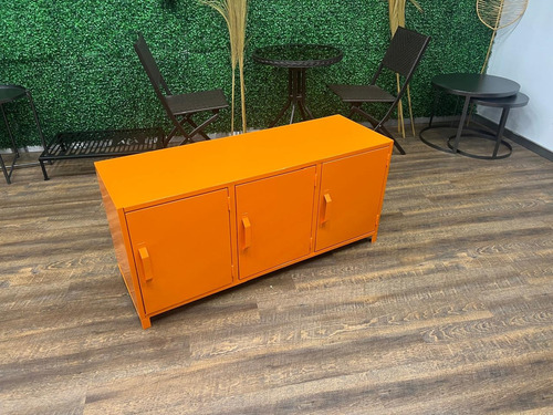 Mueble Lockers 3 Puertas Naranja 150cm