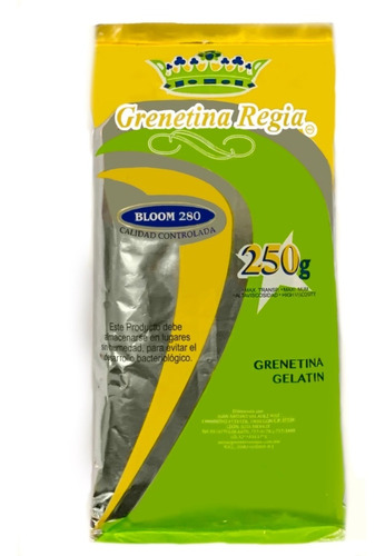 Grenetina Natural 280 Bloom 250 G Marca Regia.