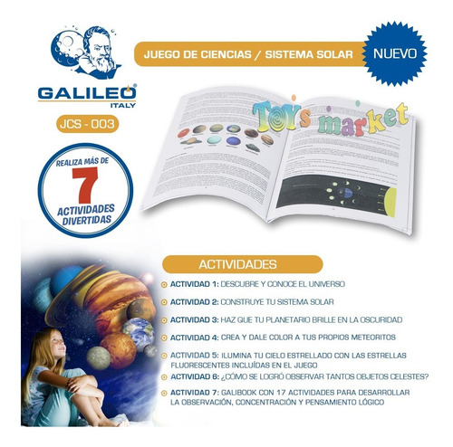 Juego De Ciencias Sistema Solar Planetas Galileo Italy