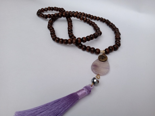 Imagen 2 de 8 de Japa Mala Meditación Kit Rosario Tibetano + Salvia + Vela