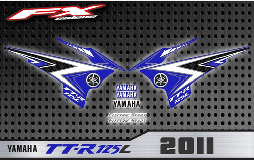 Calcos Simil Original Yamaha Ttr 125 2011 Fxcalcos