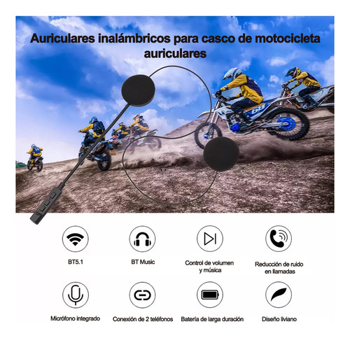 Intercomunicador Manos Libres Casco Moto Radio Fm Bluetooth