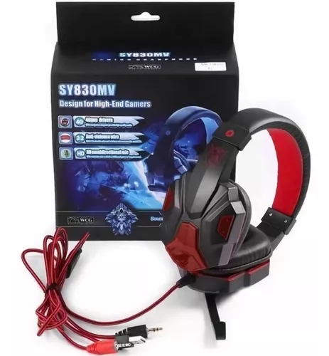 Auriculares Gamer Micrófono Cable Jack 3.5 Tablet Sy830mv