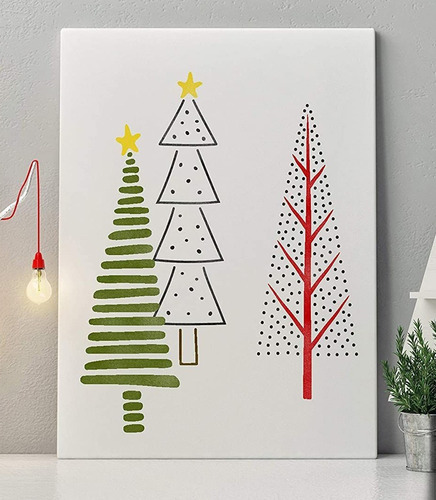 Imagen 4 de 5 de Stencil Laura Craft Set Navidad Tres Pinos