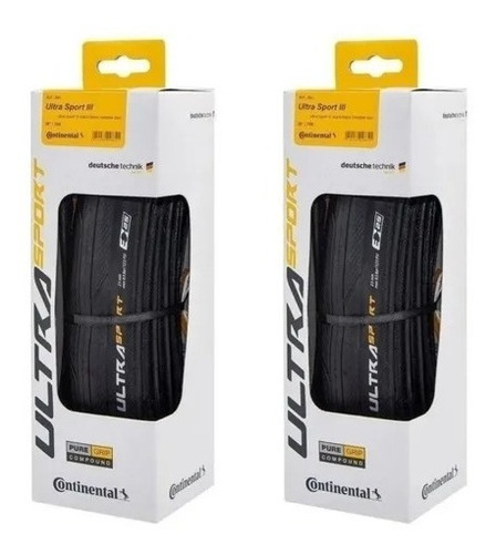 Par De Pneus Continental Ultra Sport 3 700x25 Kevlar Speed